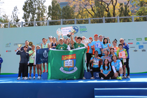 HKU clinches University Challenge Cup and sweeps Women’s Junior Half Marathon podium at Standard Chartered Hong Kong Marathon 2026.